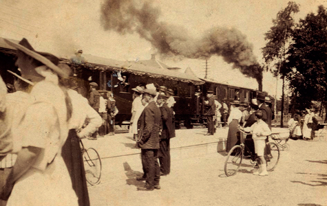Fra åbningsdagen 3.august 1917 - Køge - Ringstedbanen