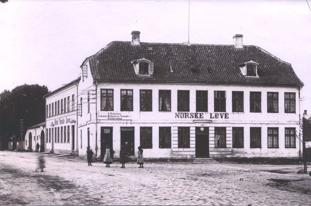 Den Norske Løve tilhører stilarten Klassicisme. Huset eksisterer end nu og står på hjørnet af Niels Juelsgade og Nørre Boulevard